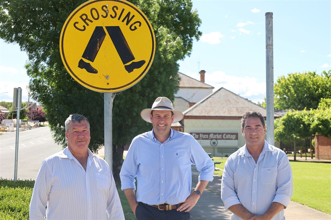 Mayor Kevin Beatty, MP Sam Farraway, Tony Mileto.JPG